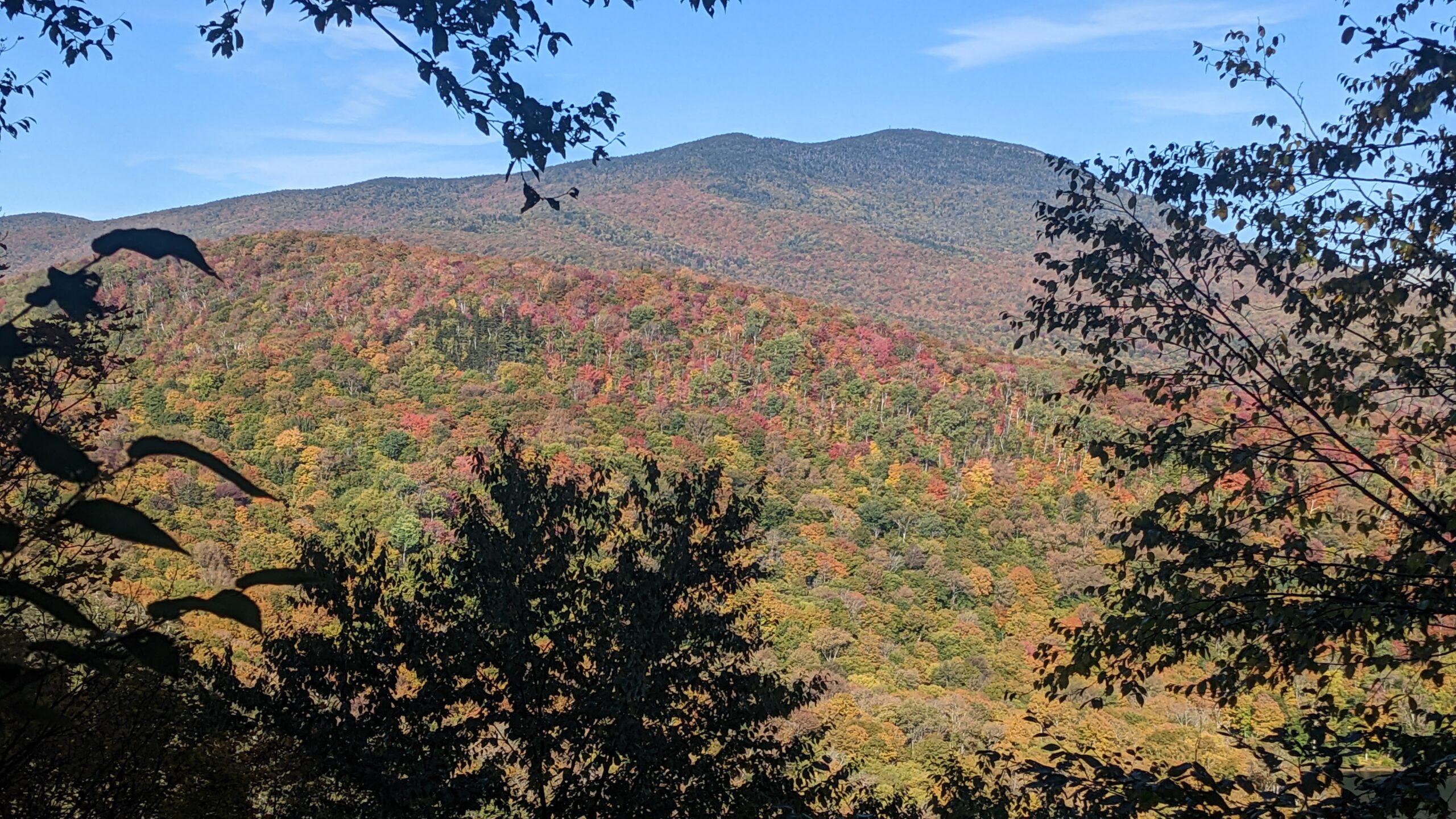 A view from Spruce Ledge on the Long Trail